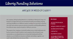 Desktop Screenshot of libertyfundingsolutions.com