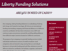 Tablet Screenshot of libertyfundingsolutions.com